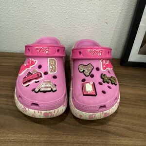 CROCS Pink Kids Sandals with Fun Charms